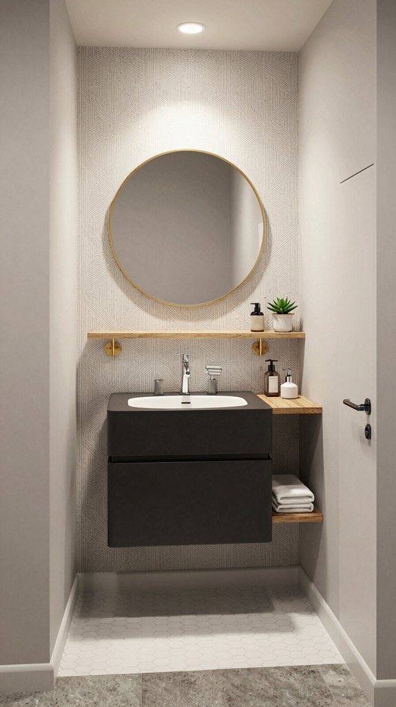 19 Powder Bathroom Ideas That Make a Statement 17 floating vanities enhance space