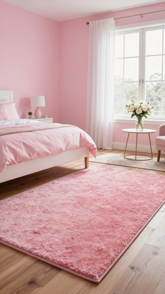 flooring options for pink bedroom