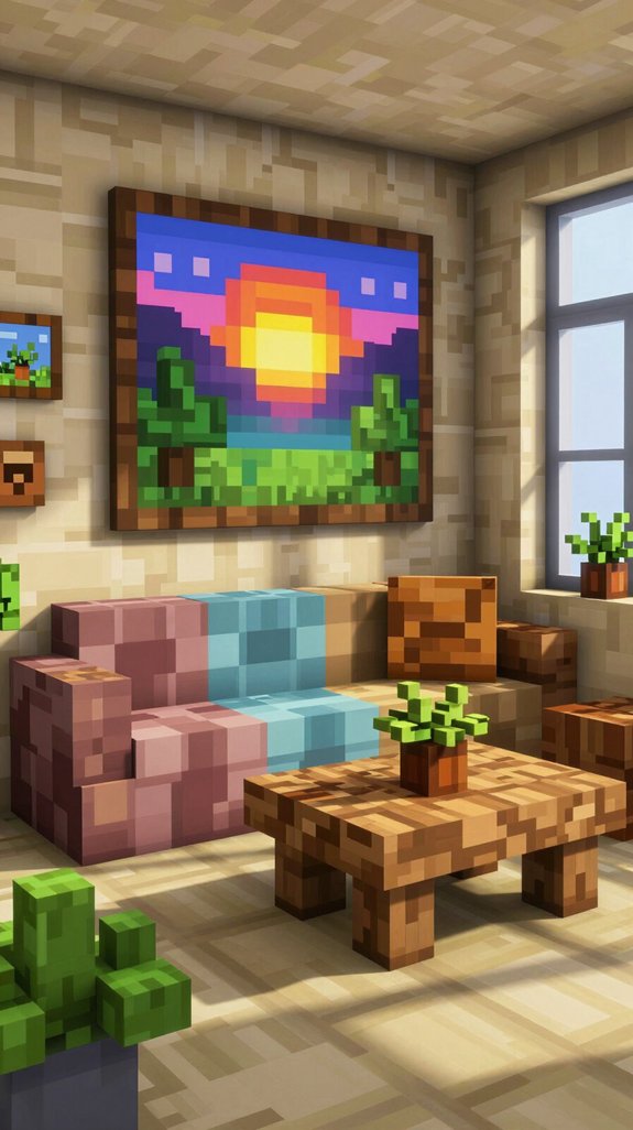 framed art enhances decor