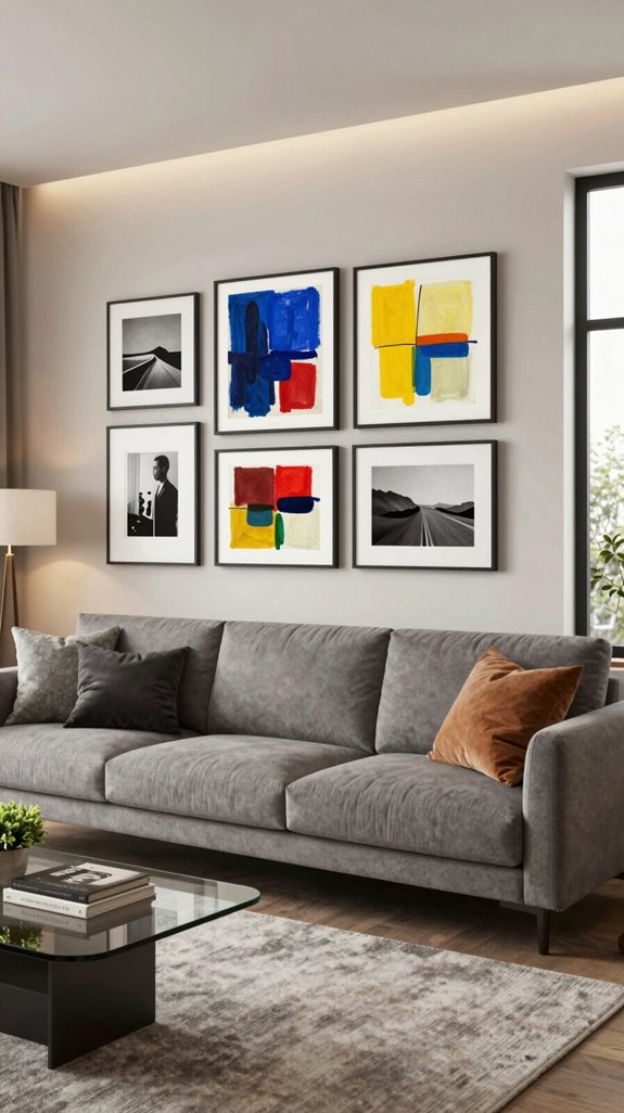 framed art enhances living spaces