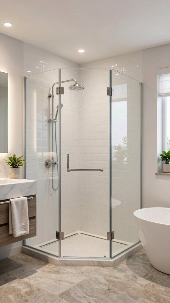 frameless shower glass elegance