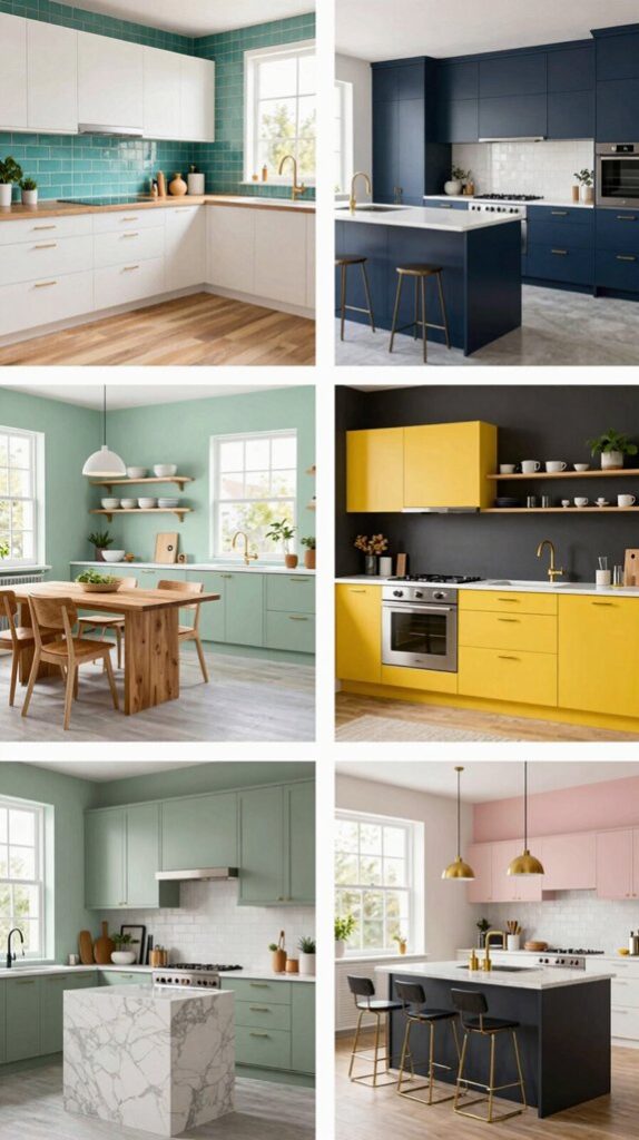 fresh and modern kitchen colors