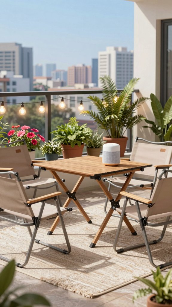functional and stylish balcony