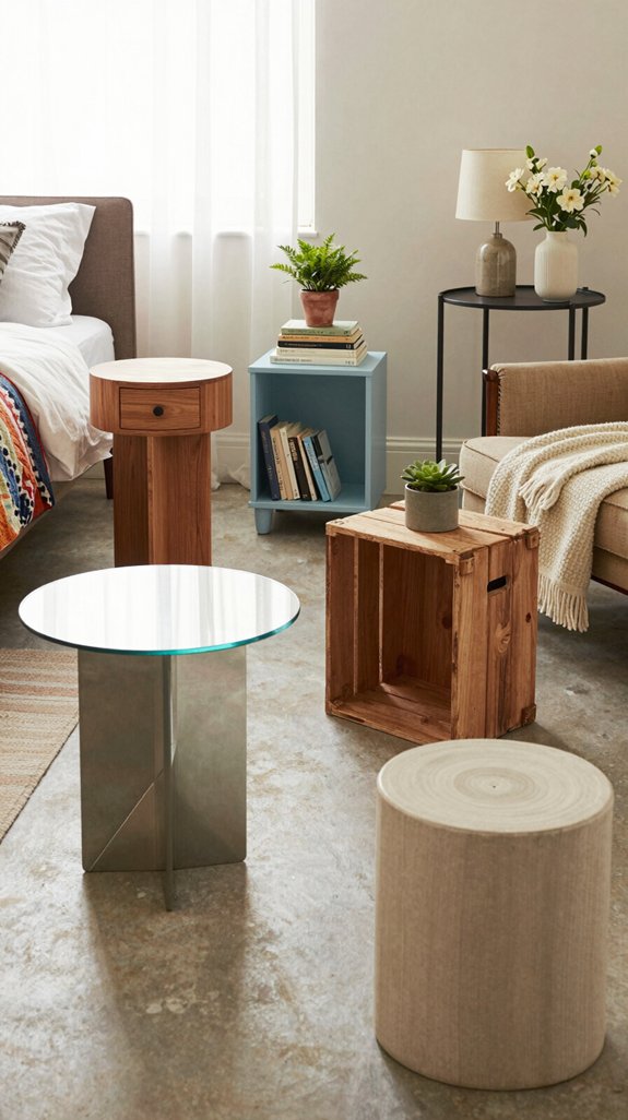 functional bedroom side tables