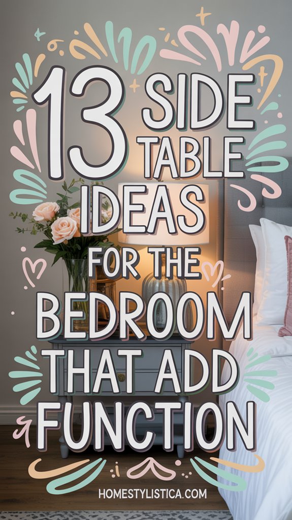 13 Side Table Ideas for the Bedroom That Add Function 1 functional bedroom side tables