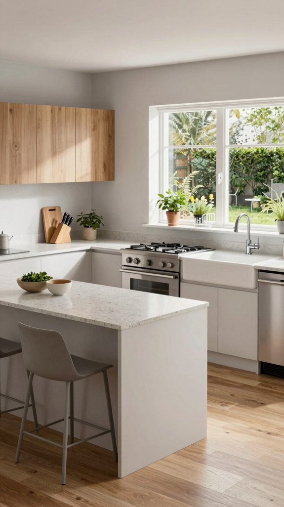 functional kitchen microzones design