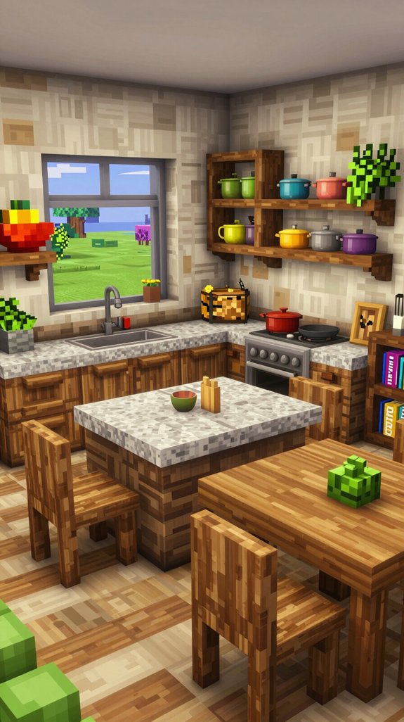 14 Minecraft Kitchen Ideas for Creative Builds 14 functional multi purpose kitchen design