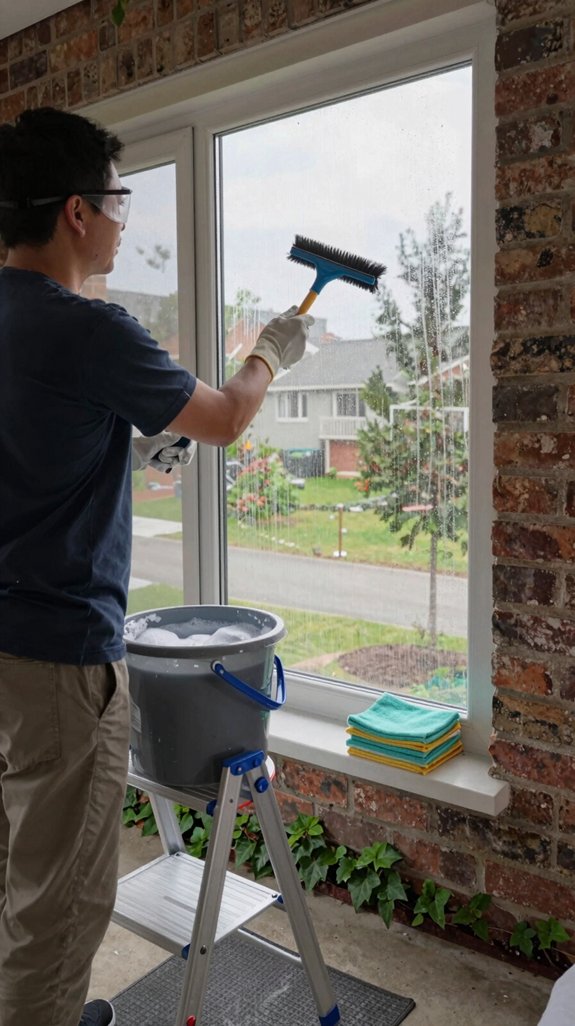 gentle cleaning preserves glass