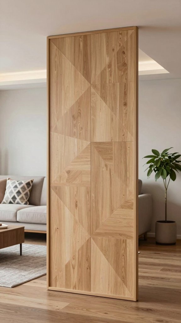 15 Living Room Partition Design Ideas for Modern Homes 15 geometric patterns redefine partitions