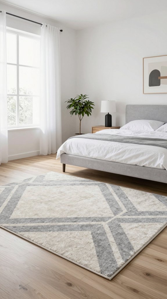 13 Minimal Bedroom Ideas for a Clean Interior 11 geometric rugs enhance bedroom aesthetics