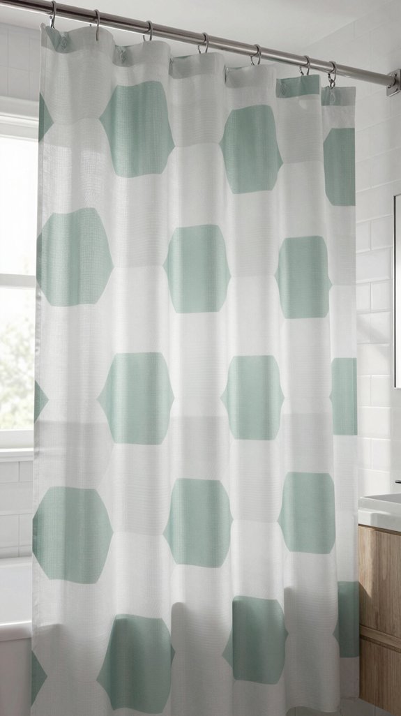 18 Shower Curtain Ideas Bathroom Designers Love 6 geometric shower curtain designs