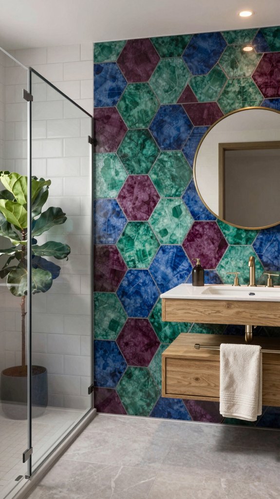 geometric tile accents elevate spaces