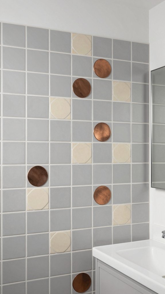 24 Bathroom Tiles Combination Ideas for a Designer Finish 9 geometric tiles design harmony