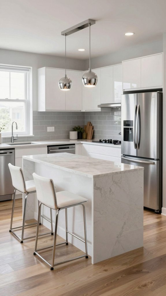 glossy finishes elevate kitchens