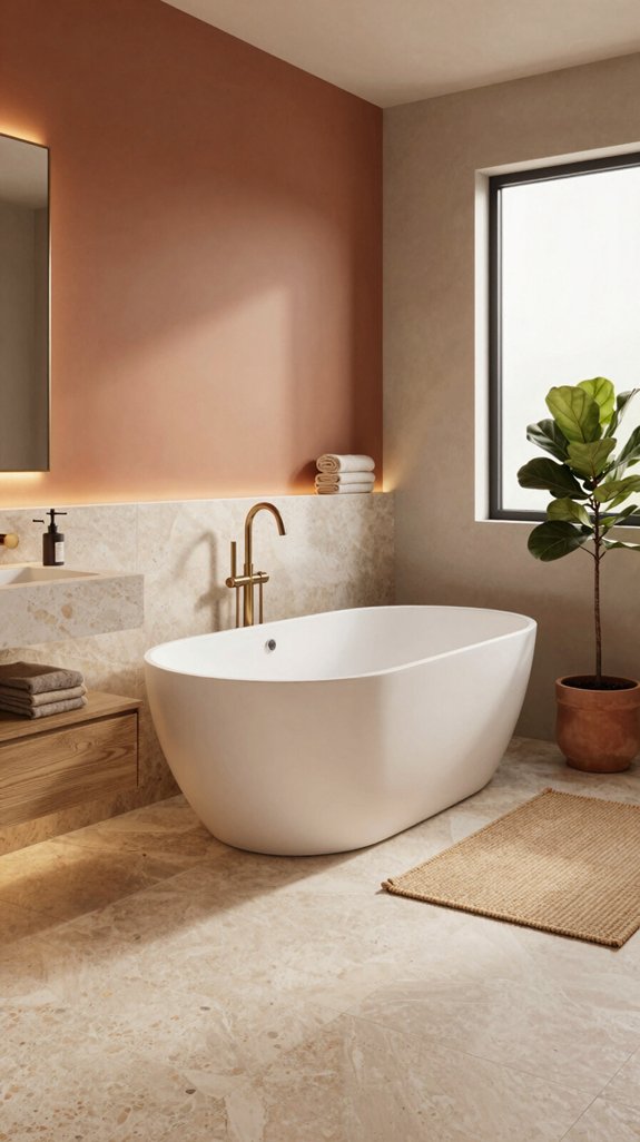 grounded soothing earth tones