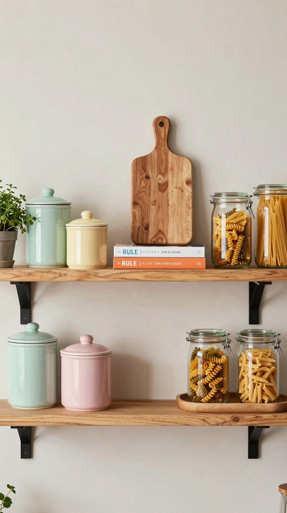 19 Kitchen Shelving Ideas for Open and Functional Storage 7 group items for visual appeal