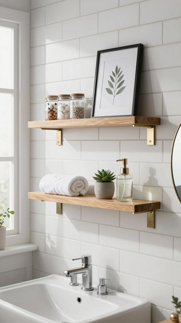 22 Apartment Bathroom Decor Ideas That Are Renter-Friendly 9 guilt free stylish storage solution