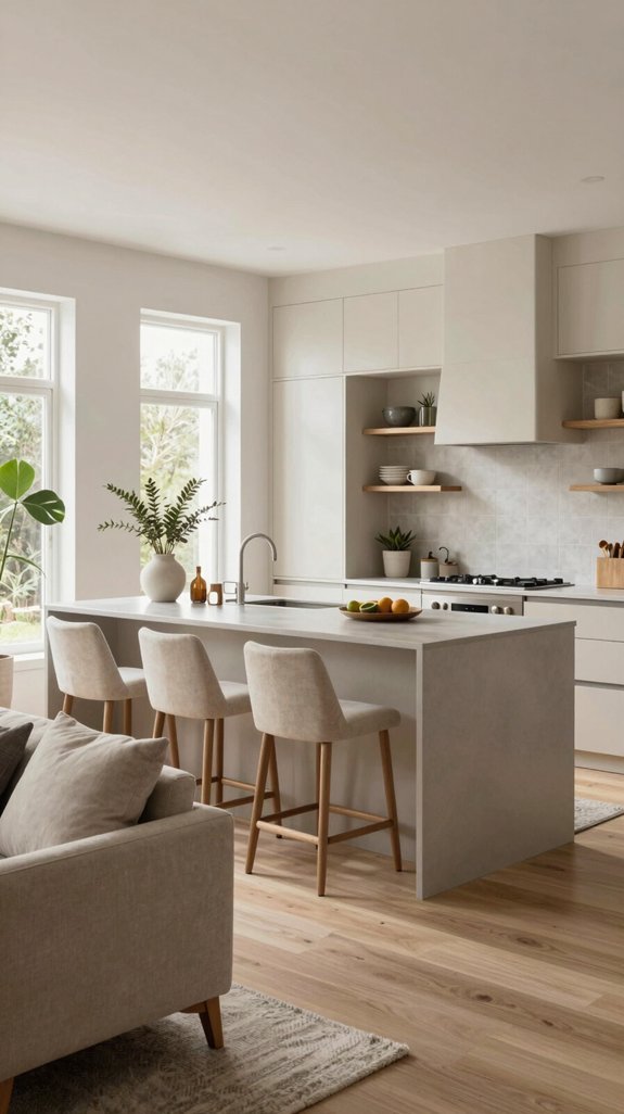 harmonious neutral kitchen palette