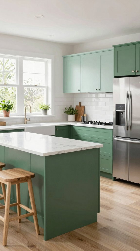 harmonious two tone kitchen design