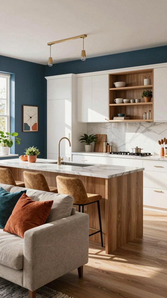 harmonious warm cool kitchen balance