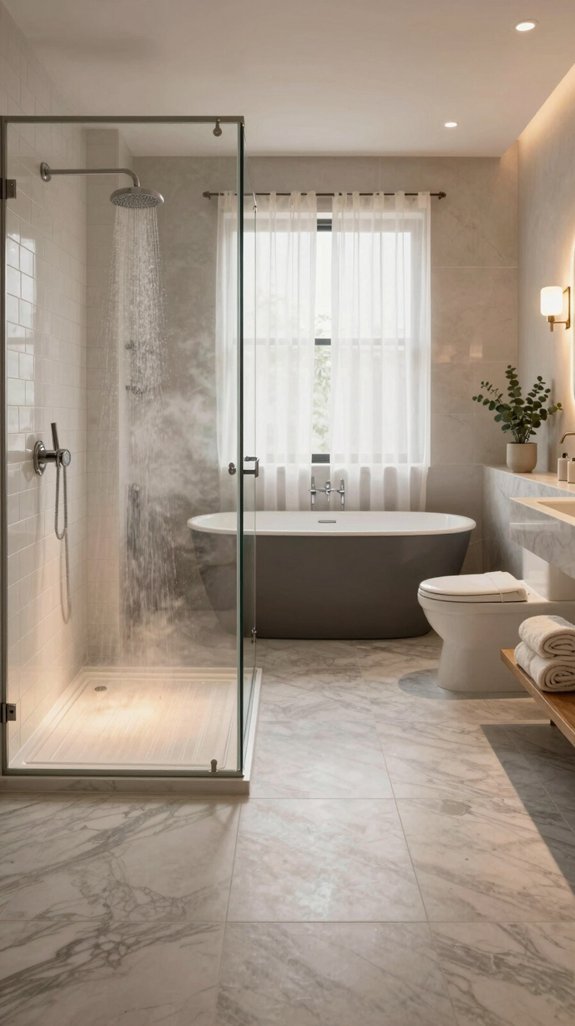 heated flooring options available