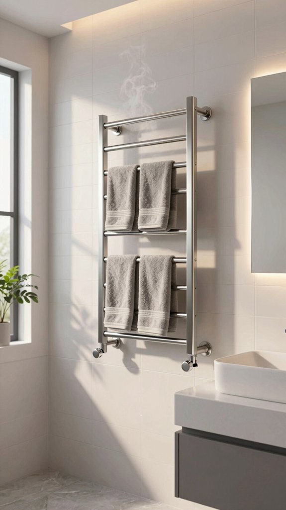 heated towel rack installation