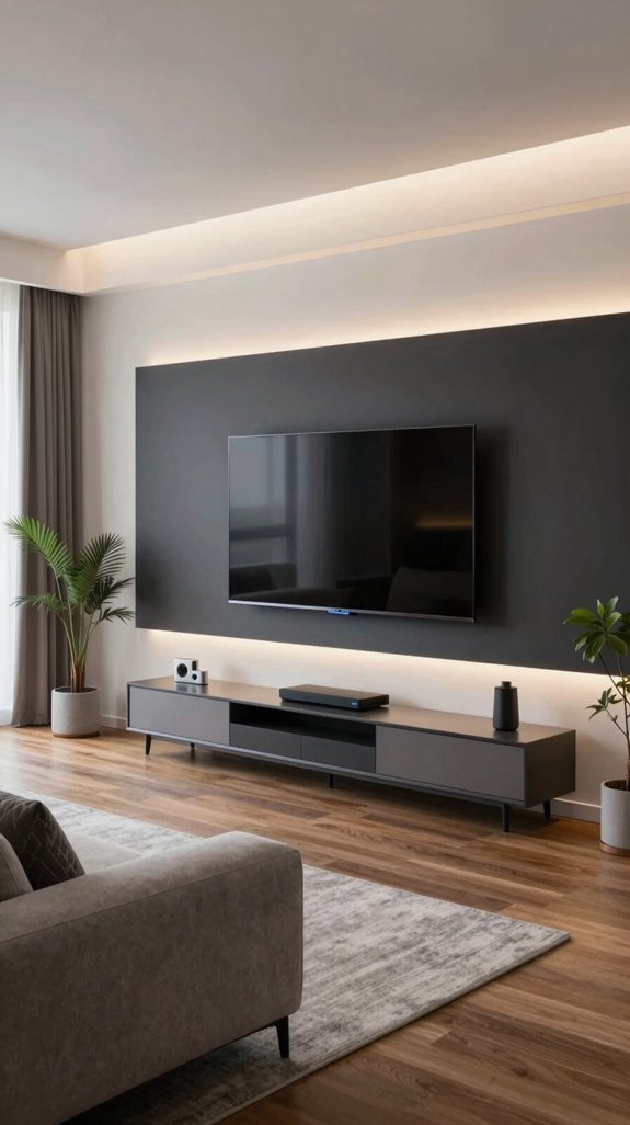 16 LED TV Panel Design Ideas for Living Rooms 17 hidden led strip ambiance