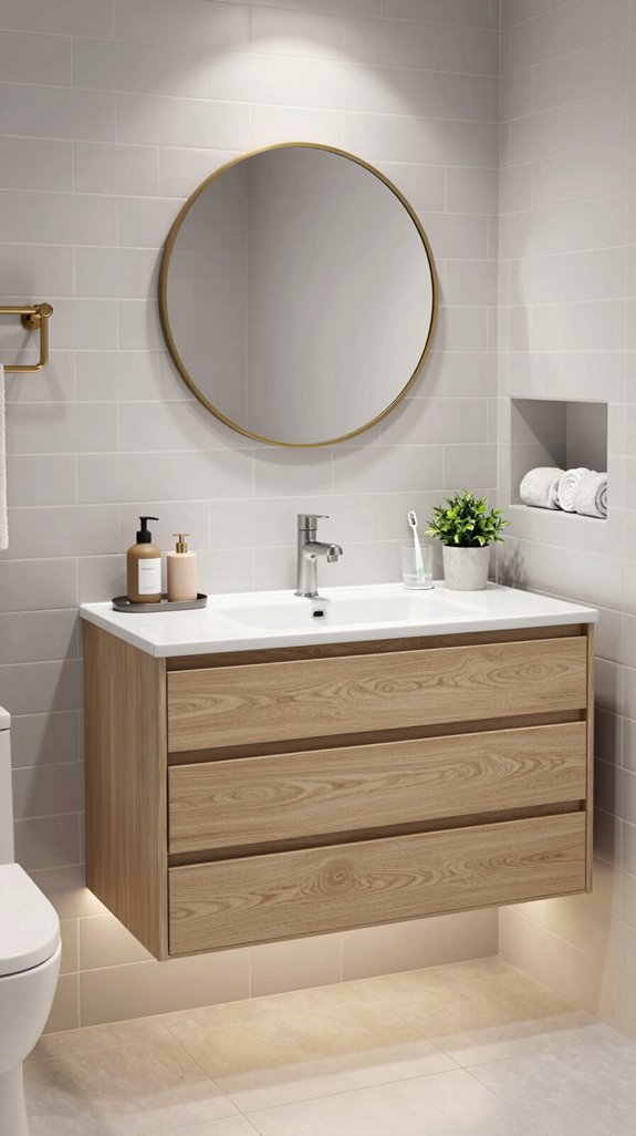 hidden outlets enhance storage