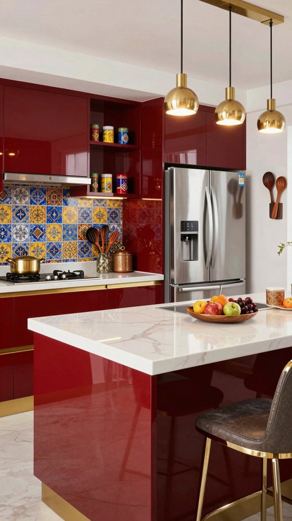 high gloss modern kitchen design
