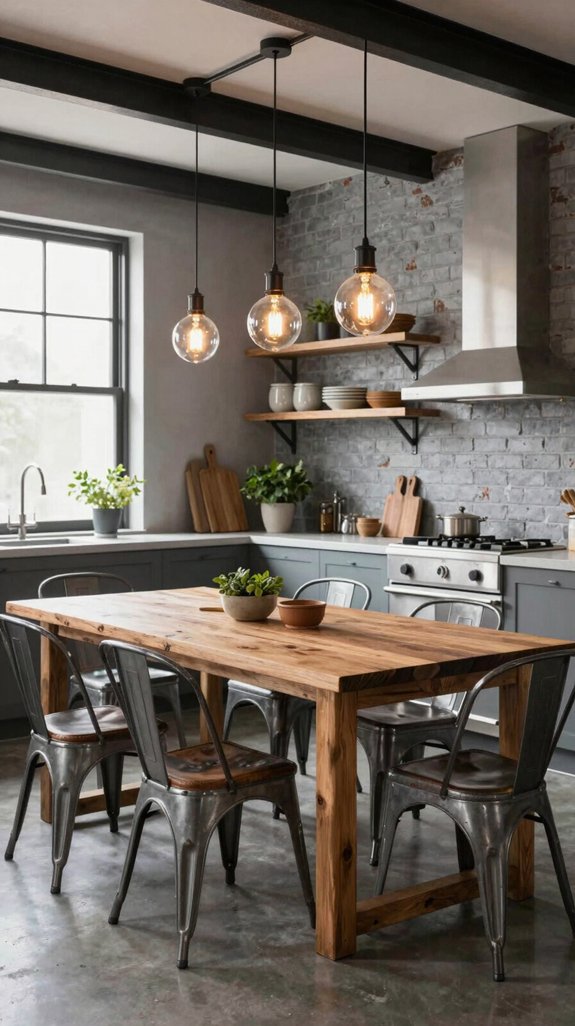 industrial chic kitchen design
