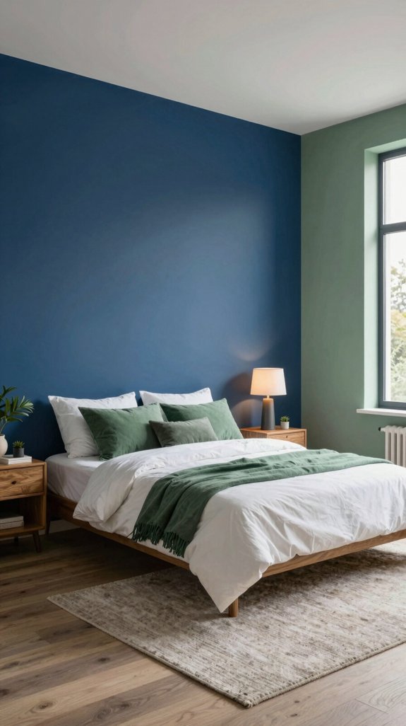 inky blues smoky greens