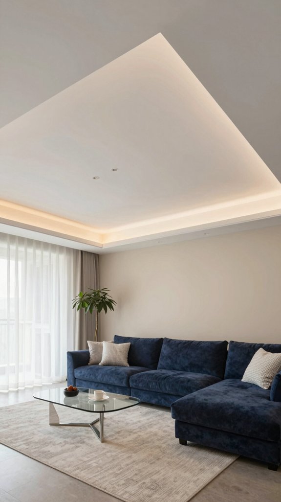 innovative double panelled ceiling design