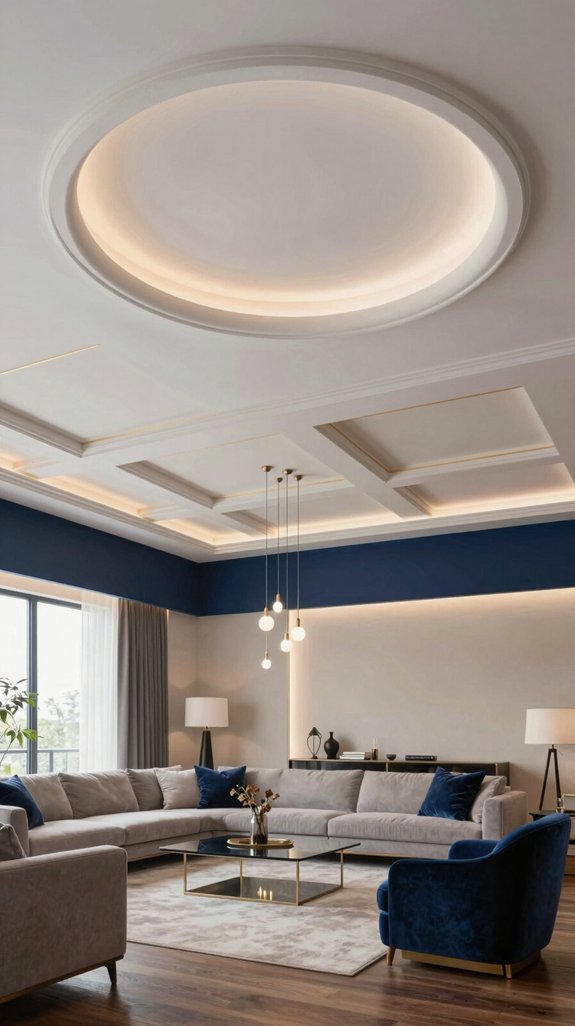17 Luxury Ceiling Design Ideas for Living Rooms 8 innovative pop ceiling designs
