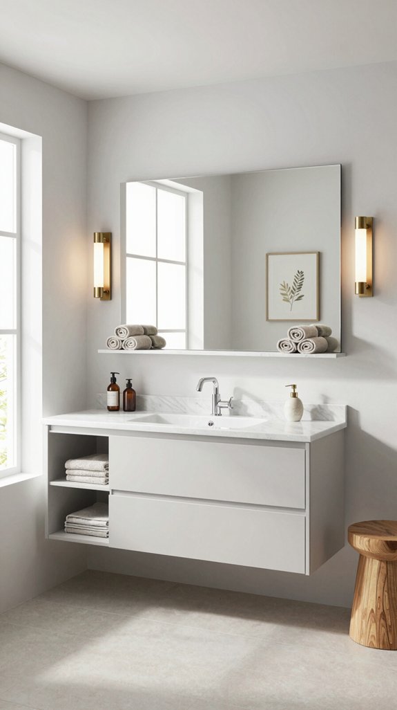 integrated vanity storage solutions