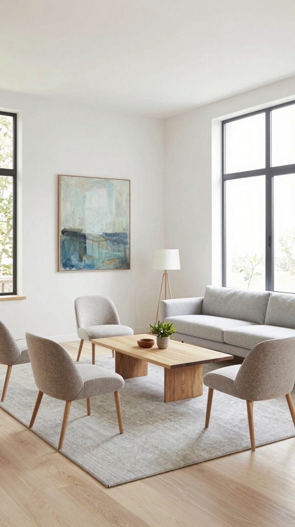 intentional furniture arrangement for interaction