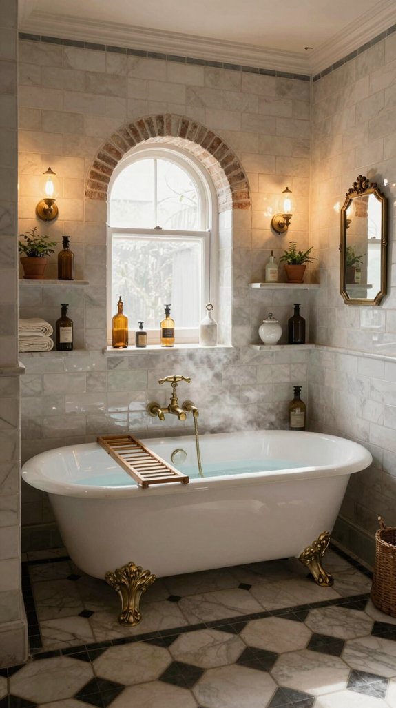 20 Vintage Bathroom Ideas With Timeless Appeal 17 intimate soaking space design