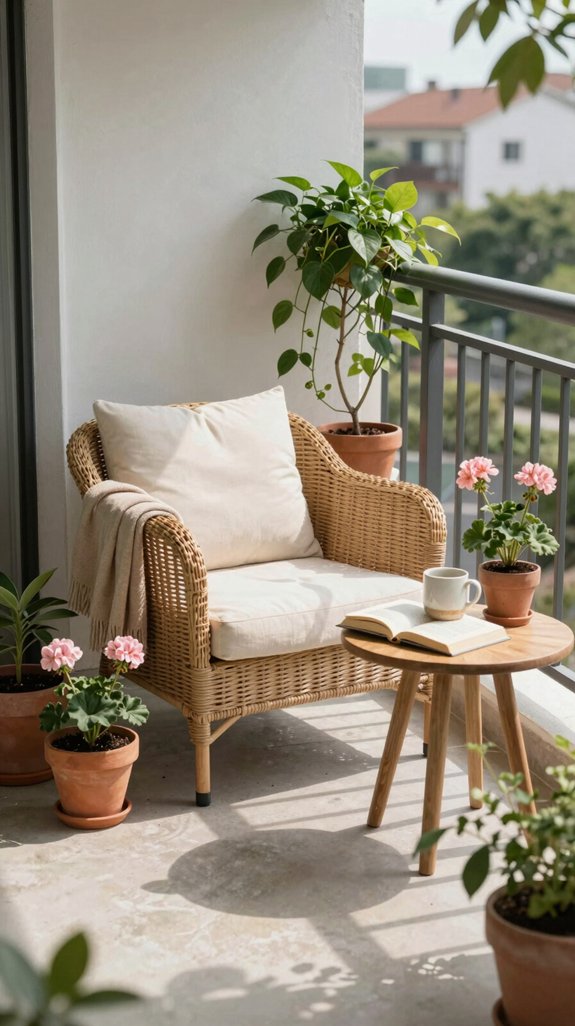 inviting reading nook corner