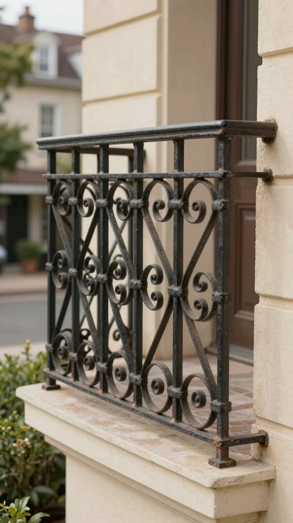 iron balcony railing designs