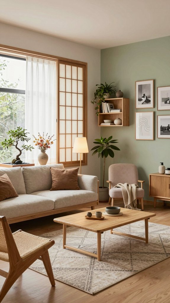 japandi living room inspiration