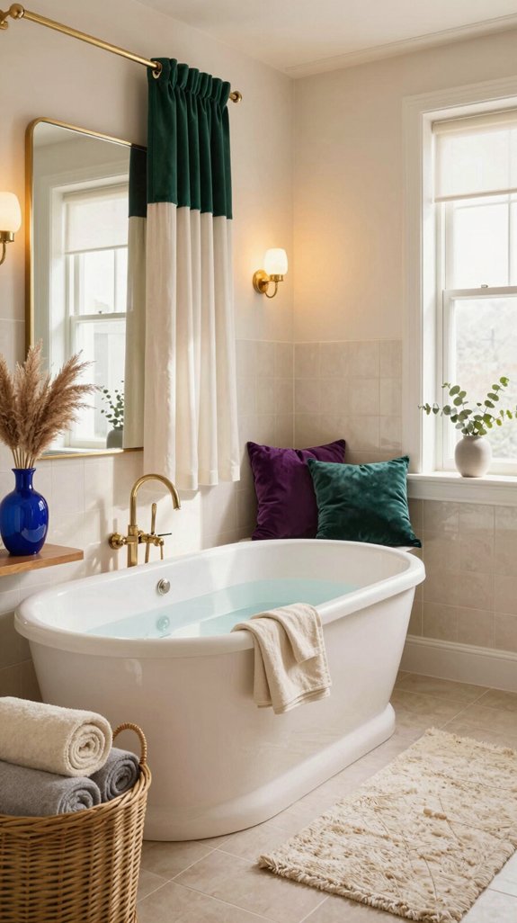 jewel tones enhance serene elegance
