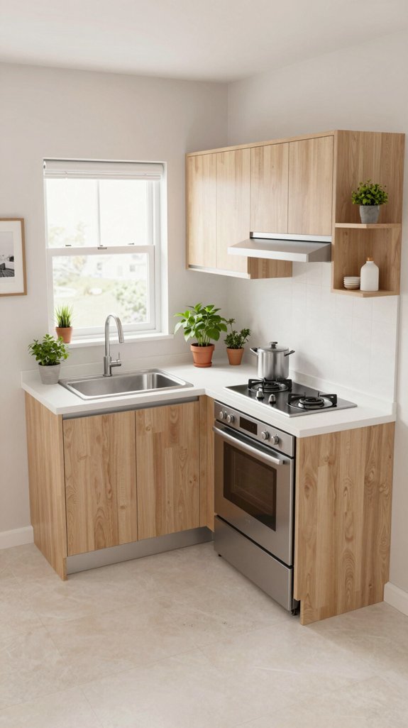 l shaped kitchen efficiency