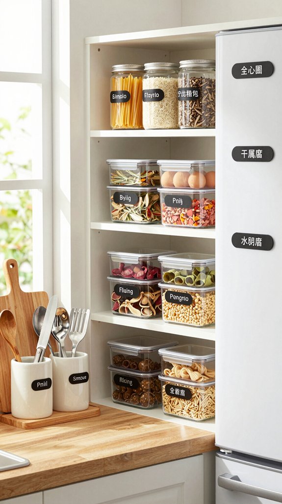 labeling for kitchen efficiency