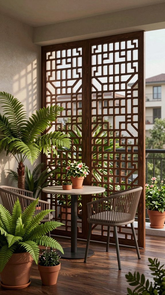 22 House Balcony Ideas to Elevate Your Home Exterior 15 lattice screens for privacy