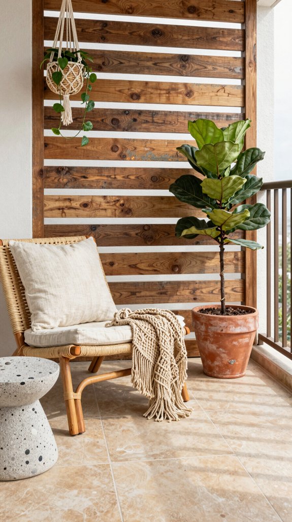 layer diverse natural materials
