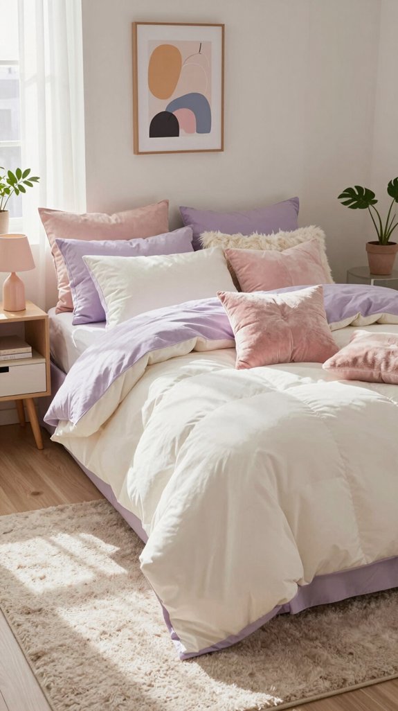 layered bedding for coziness