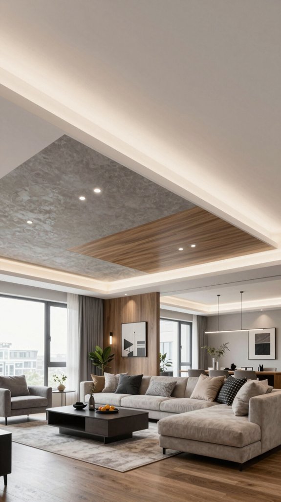 17 Living Room False Ceiling Design Ideas for Modern Homes 5 layered ceiling design considerations