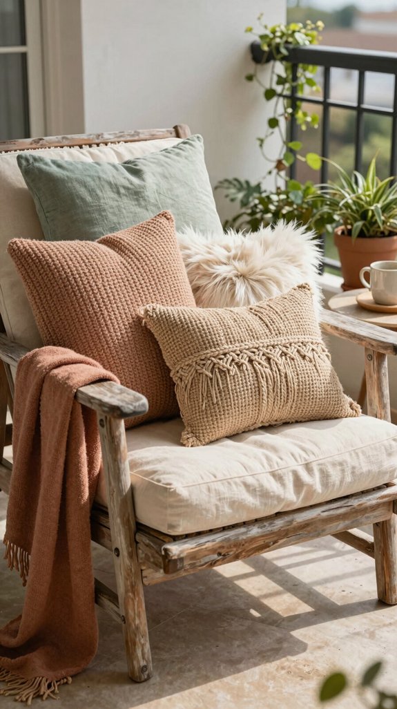 layered cushions for comfort