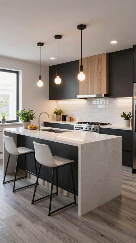 25 Modern Kitchen Ideas for a Sleek Contemporary Look 22 layered kitchen lighting design