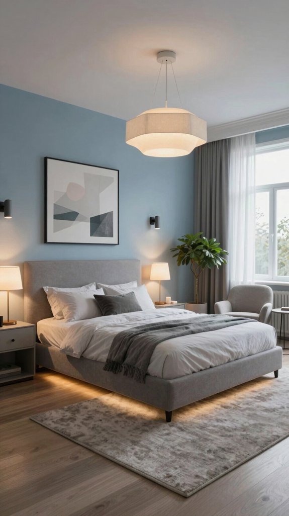 layered lighting enhances ambiance