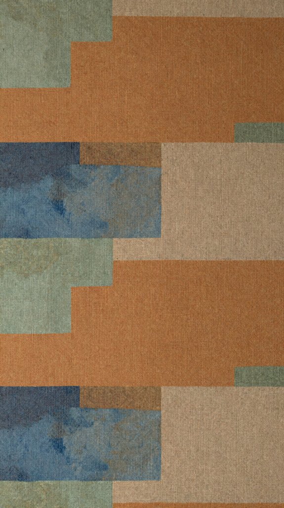 layered mineral pigment artistry